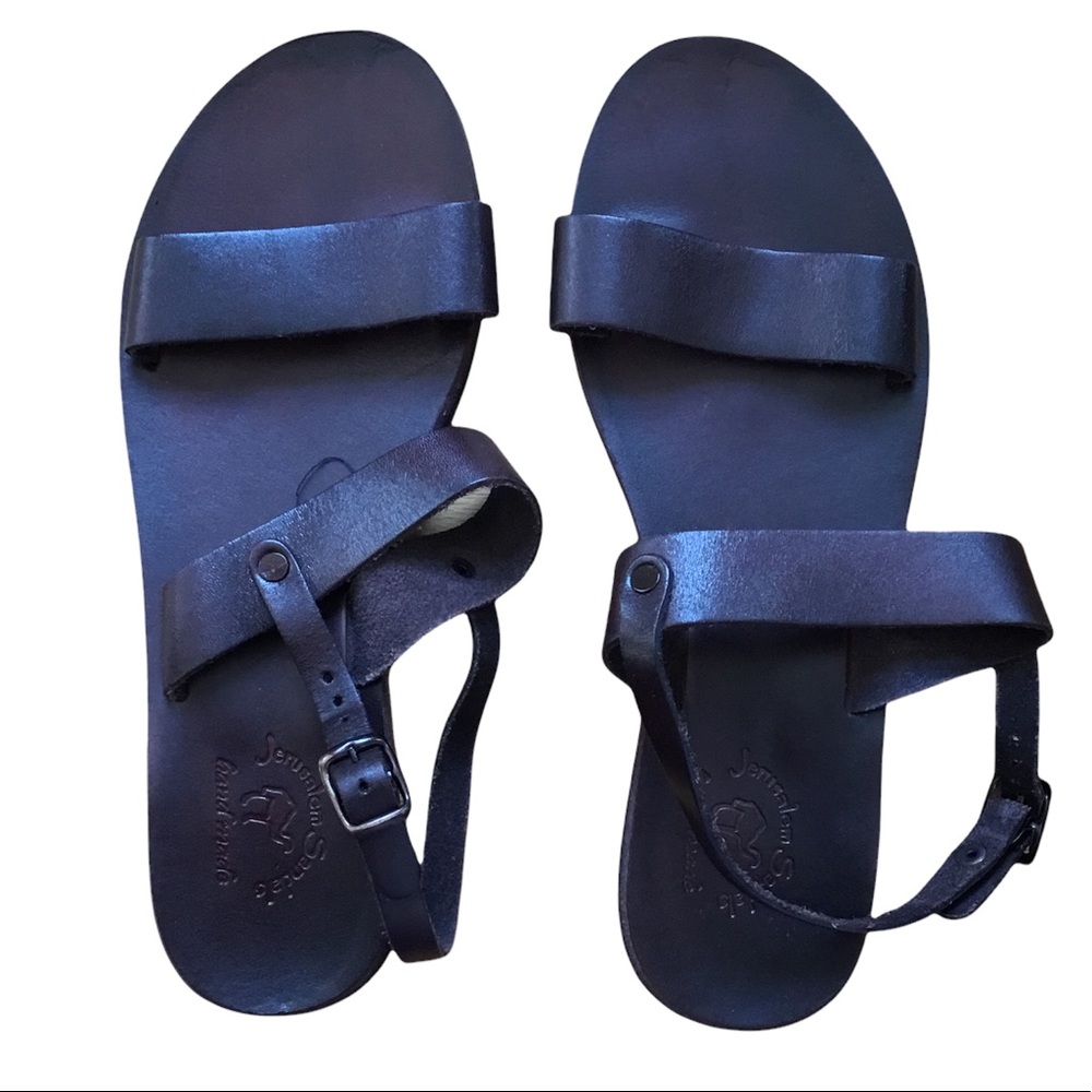 Handmade Jerusalem Brown Leather Sandals